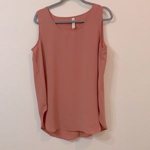 Salmon Pink Dressy Tank Top